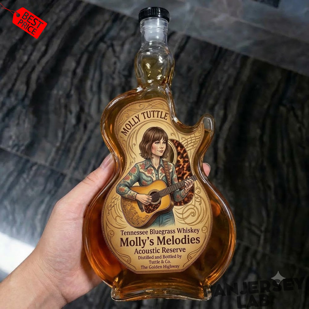 Molly Tuttle Guitar Tennessee Bluegrass Guitar-shaped Whiskey Bottle Molly Tuttle Guitar Tennessee Bluegrass Guitar-shaped Whiskey Bottle