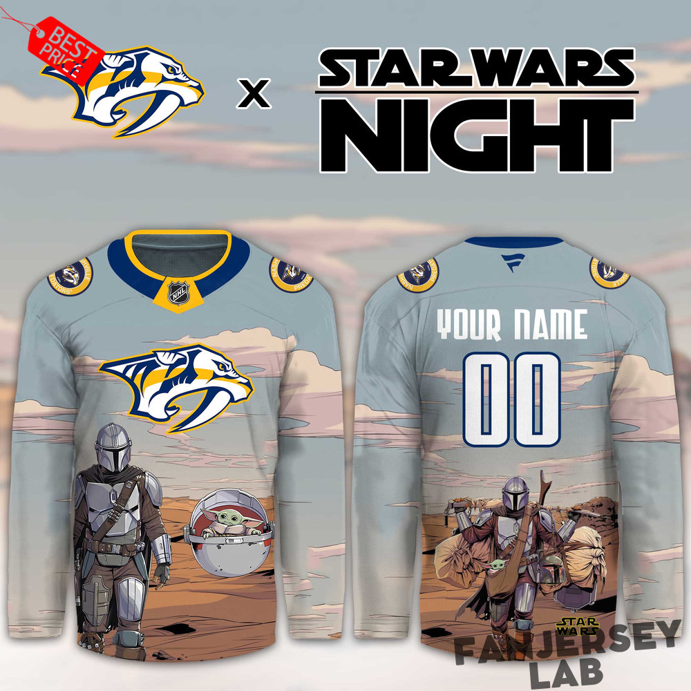 Nashville Predators Star Wars Night Limited Personalized Hockey Jersey Nashville Predators Star Wars Night Limited Personalized Hockey Jersey