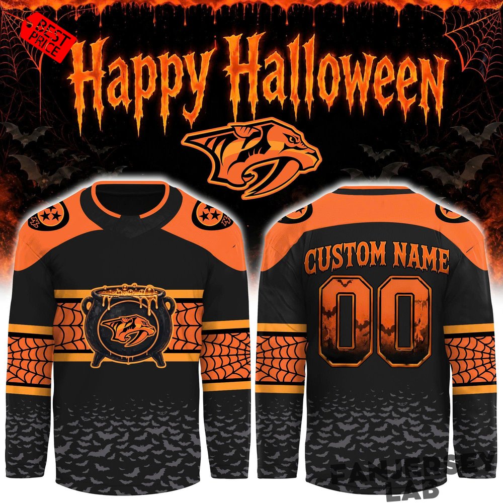 Nashville Predators x Halloween Day ’26 Custom Hockey Jersey Nashville Predators x Halloween Day ’26 Custom Hockey Jersey