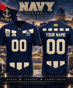 Navy Midshipmen 100th Anniversary 2026 Custom Football Jersey