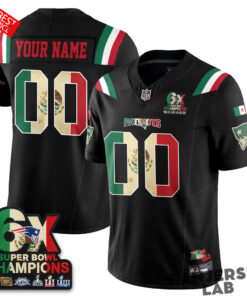 New England Patriots Mexico Edition Vapor Custom Football Jersey