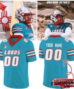 New Mexico Lobos Special New The Turquoise Football Jersey