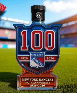 New York Rangers 100th Anniversary Whiskey Bottle Limited Edition