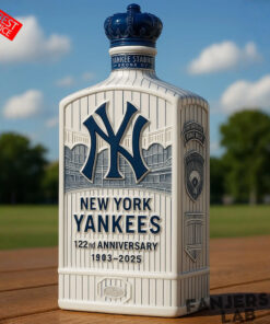 New York Yankees 122nd Anniversary Whiskey Bottle