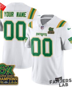 New England Patriots Irish Edition Custom Football Jersey