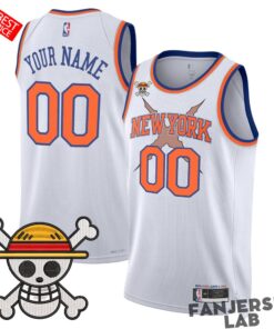 New York Knicks x One Piece Swingman Custom Basketball Jersey