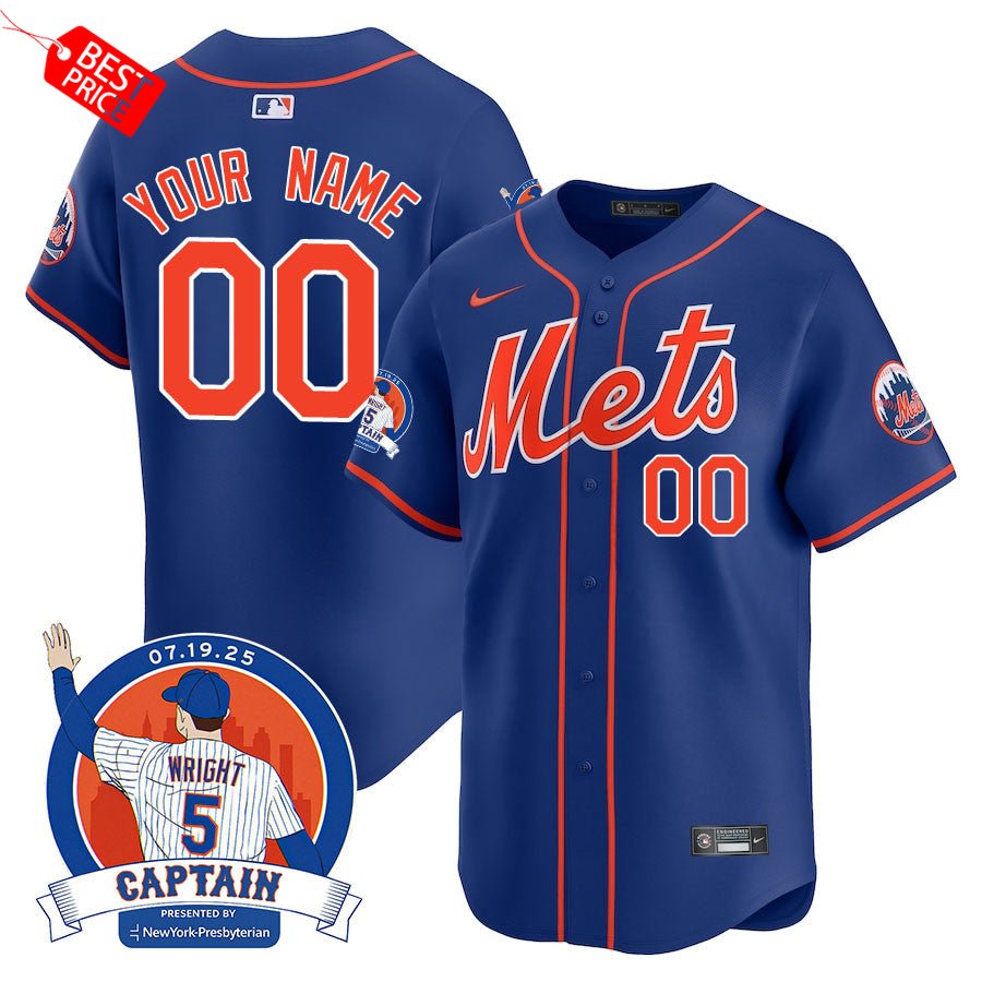 New York Mets David Wright Mets Legend Custom Baseball Jersey New York Mets David Wright Mets Legend Custom Baseball Jersey