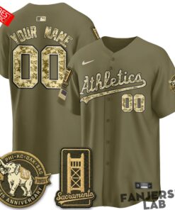 Oakland Athletics Military Appreciation Game Day Custom Baseball Jersey Oakland Athletics Military Appreciation Game Day Custom Baseball Jersey