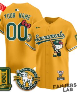 Oakland Athletics x Hello Kitty 2026 Custom Baseball Jersey Oakland Athletics x Hello Kitty 2026 Custom Baseball Jersey