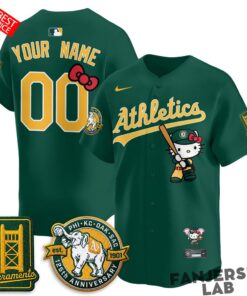 Oakland Athletics x Hello Kitty 2026 Custom Baseball Jersey