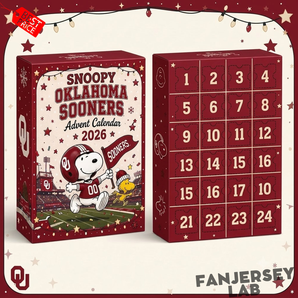 Oklahoma Sooners x Snoopy 2026 Christmas Advent Calendar Oklahoma Sooners x Snoopy 2026 Christmas Advent Calendar