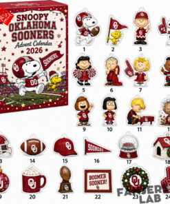 Oklahoma Sooners x Snoopy 2026 Christmas Advent Calendar
