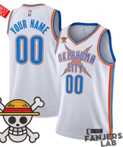 Oklahoma City Thunder x One Piece Swingman Custom Basketball Jersey
