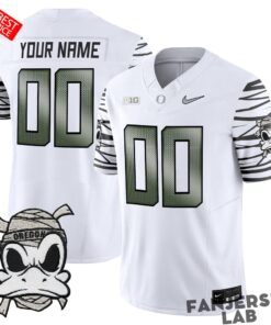 Oregon Ducks Mummy Duck Custom Football Jersey