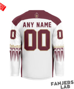 Oshawa FireWolves Personalized White Hockey Jersey