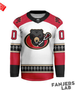 Ottawa Black Bears Personalized White Hockey Jersey