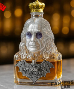 Ozzy Osbourne Tribute “Immortalized in Glass” Whiskey Bottle Limited Edition