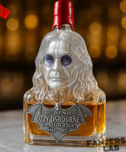 Ozzy Osbourne Tribute “Immortalized in Glass” Whiskey Bottle Limited Edition