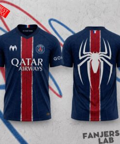 Paris Saint-Germain x Spider-Man Crew Neck Soccer Jersey