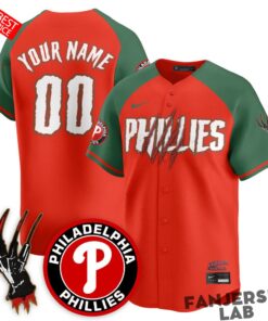 Philadelphia Phillies A Nightmare on Elm Street Custom Baseball Jersey