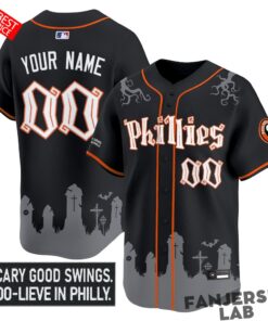 Philadelphia Phillies ‘Halloween Spooky Edition’ Custom Baseball Jersey