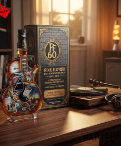 Pink Floyd 60th Anniversary Guitar shaped Whiskey Bottle Limited Edition 3.jpg