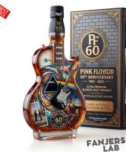 Pink Floyd 60th Anniversary Guitar shaped Whiskey Bottle Limited Edition 6.jpg