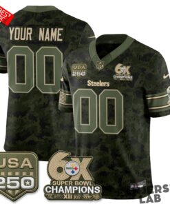 Pittsburgh Steelers 2026 Salute to Service Custom Football Jersey