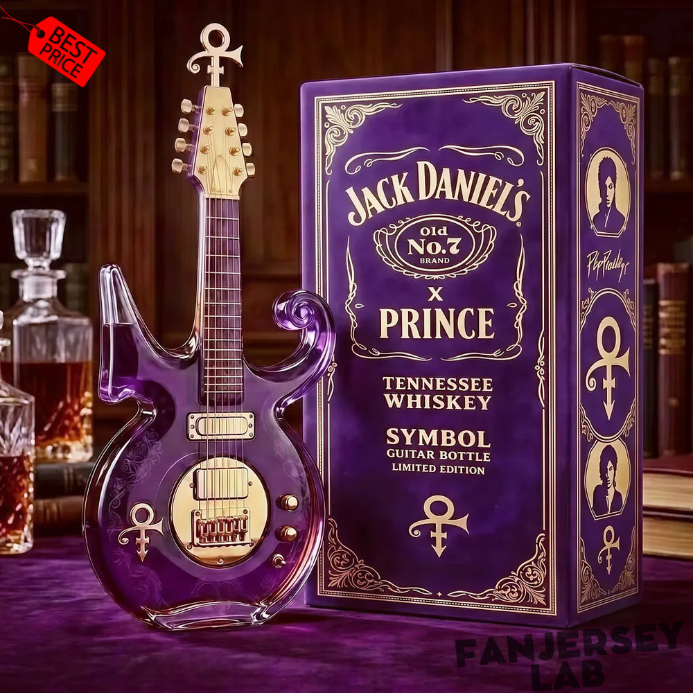 Prince Purple Music Legend Guitar-Shaped Whiskey Bottle Limited Edition Prince Purple Music Legend Guitar-Shaped Whiskey Bottle Limited Edition