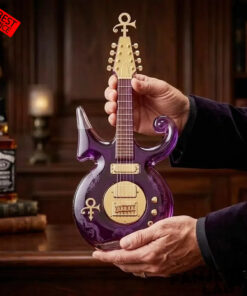Prince Purple Music Legend Guitar-Shaped Whiskey Bottle Limited Edition