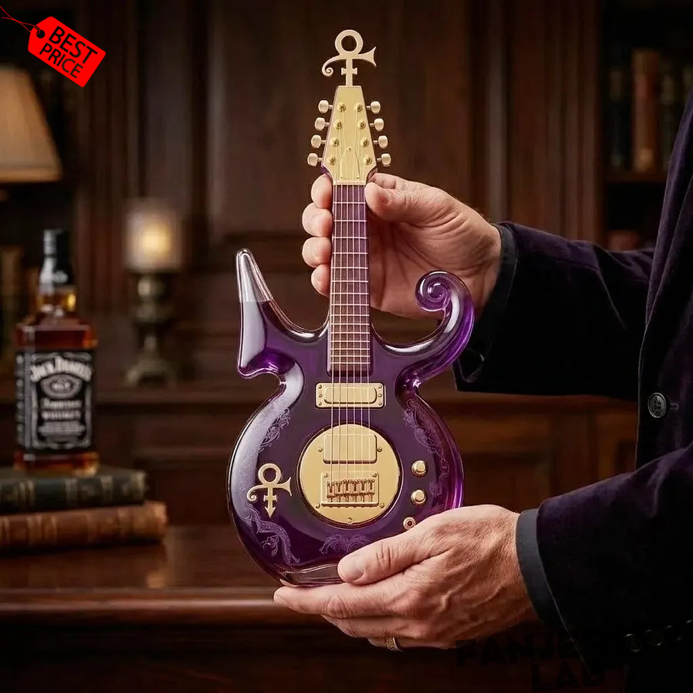 Prince Purple Music Legend Guitar-Shaped Whiskey Bottle Limited Edition Prince Purple Music Legend Guitar-Shaped Whiskey Bottle Limited Edition