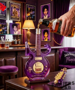 Prince Purple Music Legend Guitar Shaped Whiskey Bottle Limited Edition 3.jpg