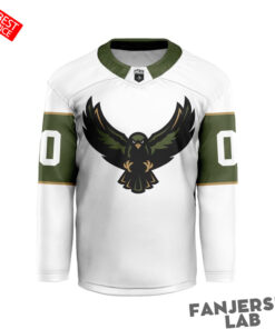 Rochester Knighthawks Personalized White Hockey Jersey