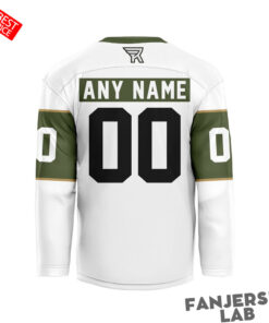 Rochester Knighthawks Personalized White Hockey Jersey