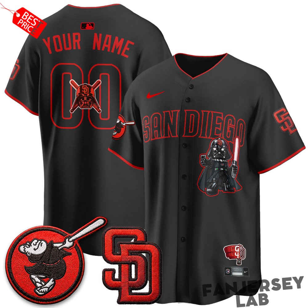 San Diego Padres x Star Wars 2026 Custom Baseball Jersey San Diego Padres x Star Wars 2026 Custom Baseball Jersey