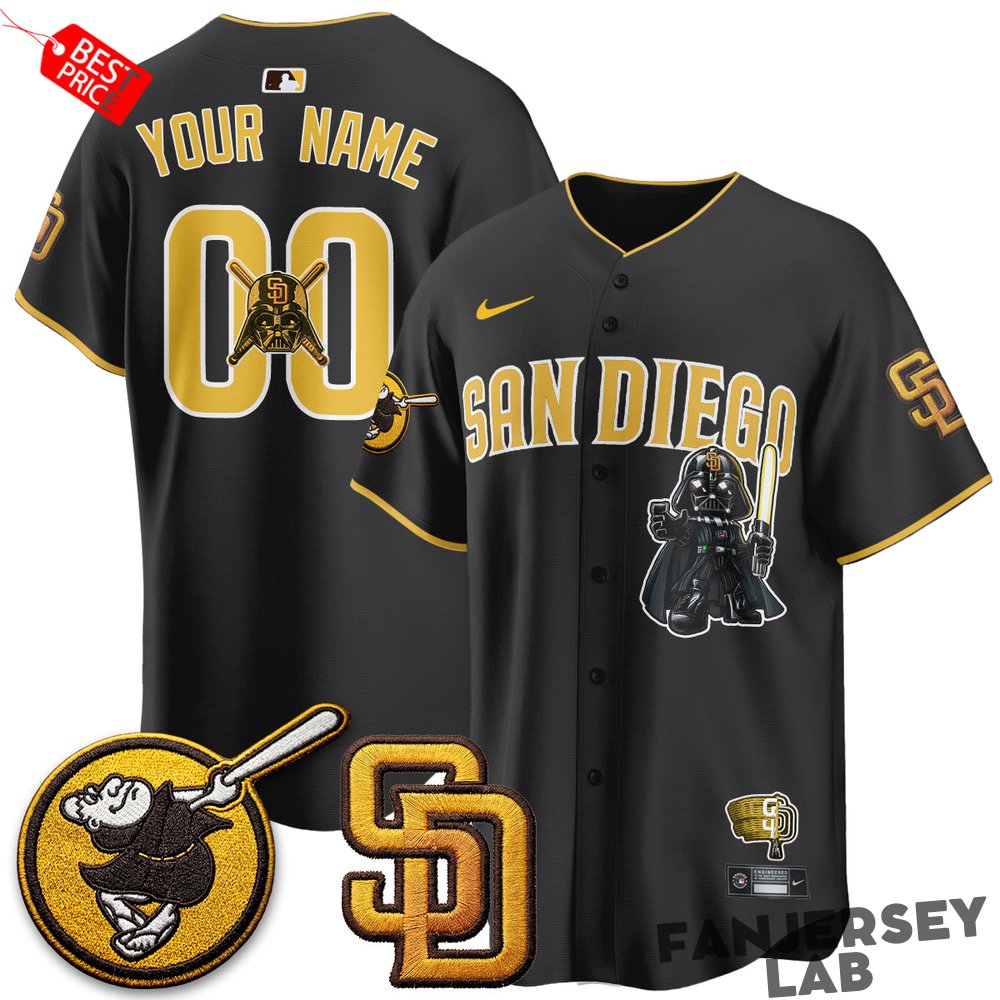 San Diego Padres x Star Wars 2026 Custom Baseball Jersey San Diego Padres x Star Wars 2026 Custom Baseball Jersey