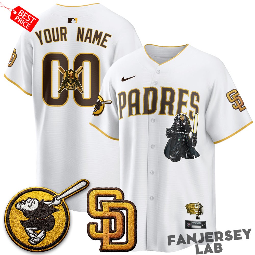 San Diego Padres x Star Wars 2026 Custom Baseball Jersey San Diego Padres x Star Wars 2026 Custom Baseball Jersey