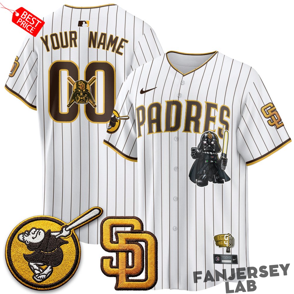 San Diego Padres x Star Wars 2026 Custom Baseball Jersey San Diego Padres x Star Wars 2026 Custom Baseball Jersey
