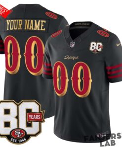 San Francisco 49ers 80th Anniversary Custom Football Jersey – Rivalries Edition San Francisco 49ers 80th Anniversary Custom Football Jersey – Rivalries Edition