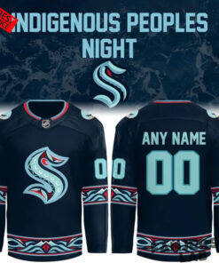 Seattle Kraken Indigenous Peoples Night Limited Custom Hockey Jersey