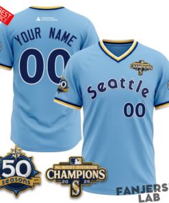 Seattle Mariners 50th Anniversary Throwback Custom Baseball Jersey