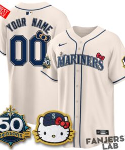 Seattle Mariners x Hello Kitty Night Custom Baseball Jersey