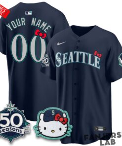 Seattle Mariners x Hello Kitty Night Custom Baseball Jersey