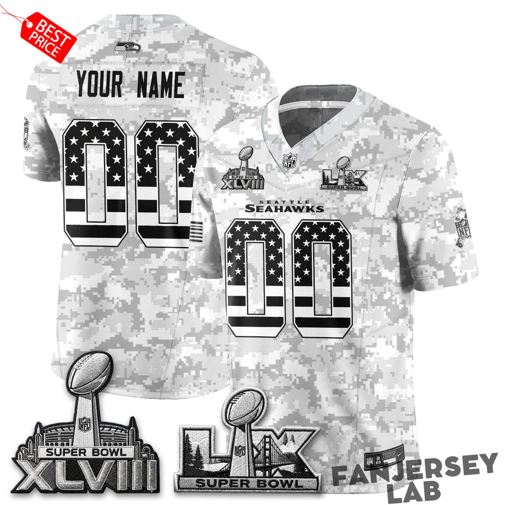 Seattle Seahawks 2026 Salute to Service Edition Custom Jersey Seattle Seahawks 2026 Salute to Service Edition Custom Jersey