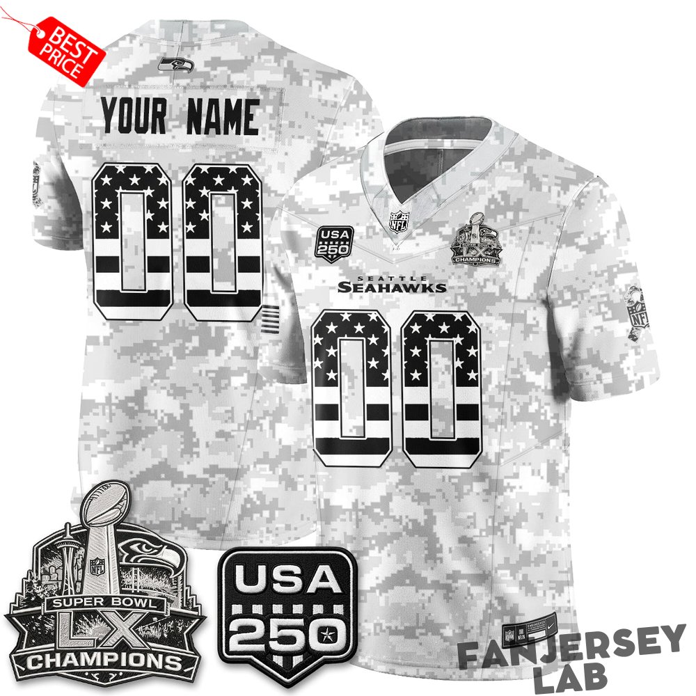 Seattle Seahawks 2026 Salute to Service Edition Custom Jersey Seattle Seahawks 2026 Salute to Service Edition Custom Jersey