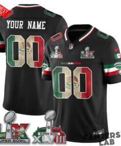 Seattle Seahawks Mexico Edition Custom Jersey