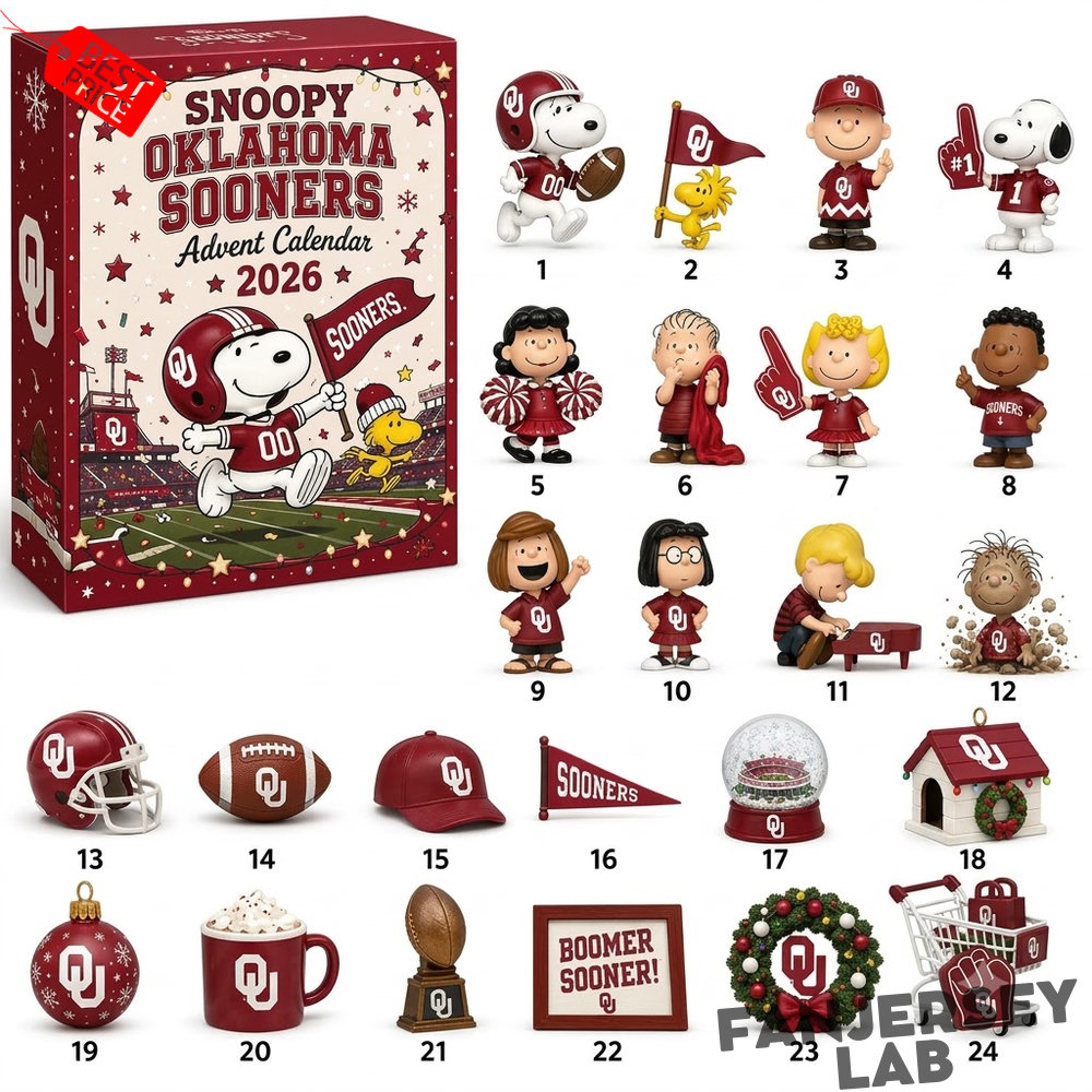 Snoopy Oklahoma Sooners Advent Calendar 2026 Snoopy Oklahoma Sooners Advent Calendar 2026
