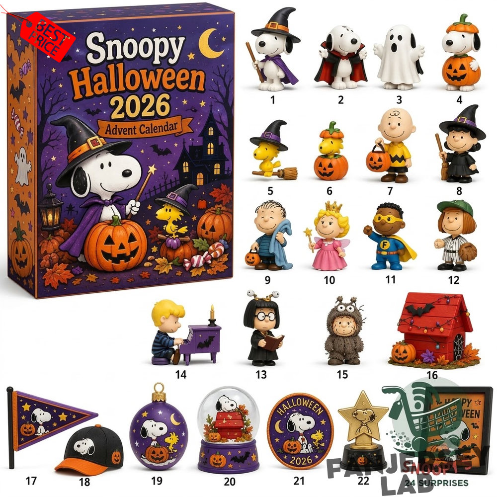 Snoopy Peanuts Halloween Advent Calendar 2026 Snoopy Peanuts Halloween Advent Calendar 2026