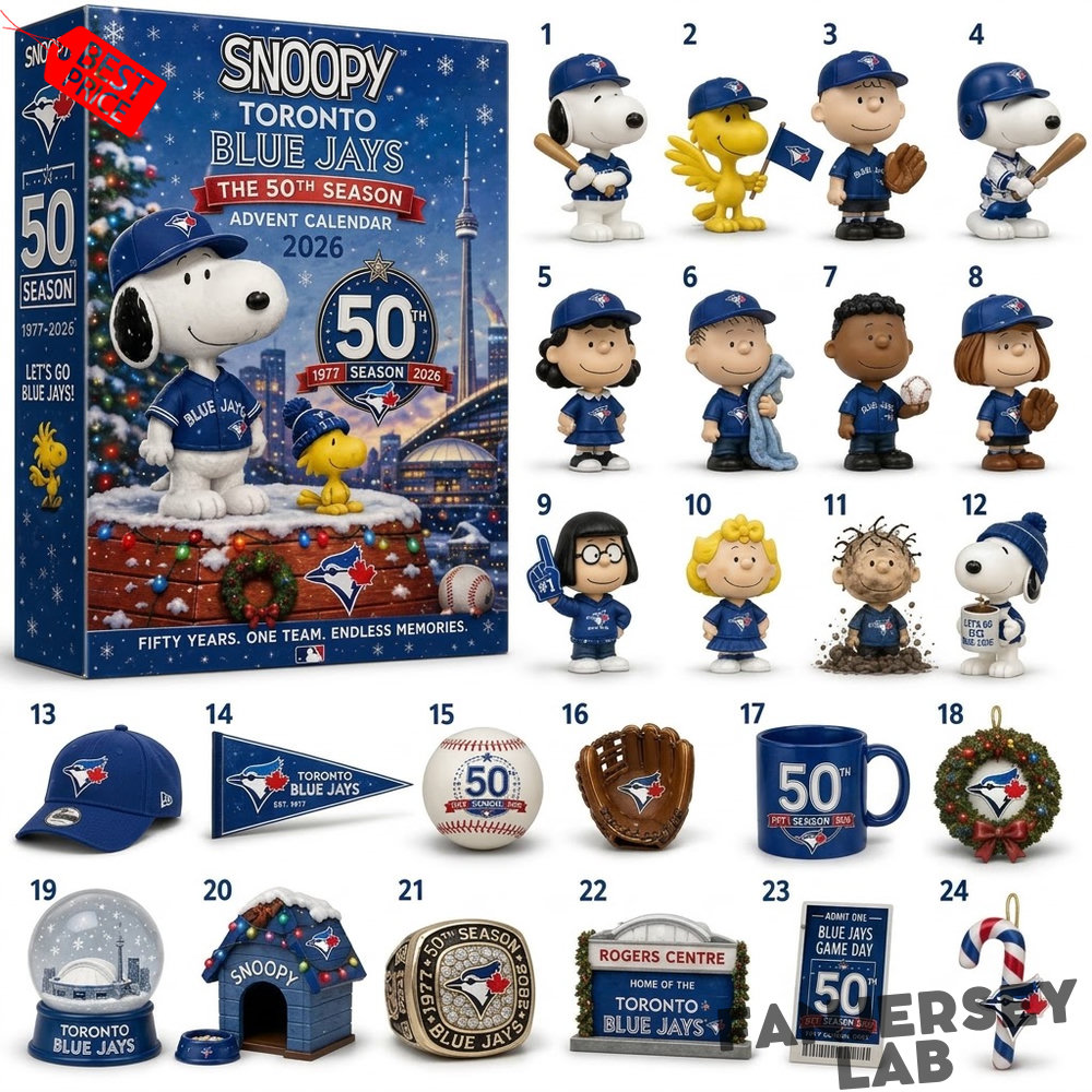 Snoopy Toronto Blue Jays The 50th Season Advent Calendar 2026 Snoopy Toronto Blue Jays The 50th Season Advent Calendar 2026