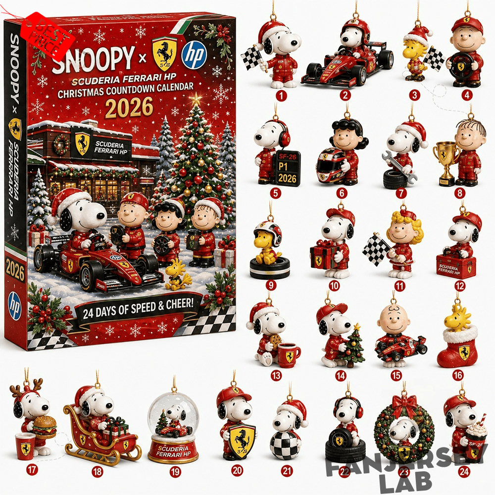 Snoopy x Scuderia Ferrari Christmas Advent Calendar 2026 24 Days Countdown Snoopy x Scuderia Ferrari Christmas Advent Calendar 2026 24 Days Countdown